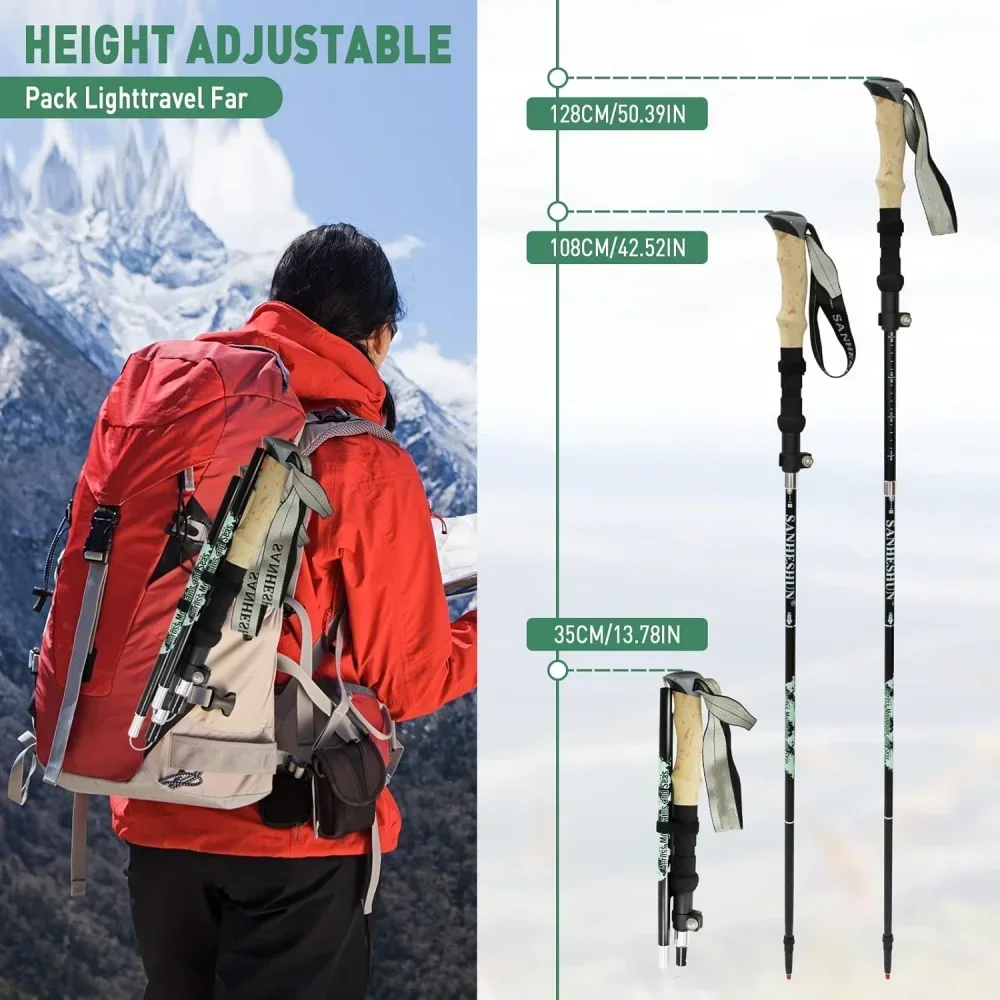 2'li Paket Hafif Katlanabilir  - Trekking Pole Carbon incelemesi ve fiyatı